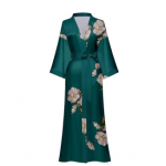 Women's Satin Kimono Robe Long